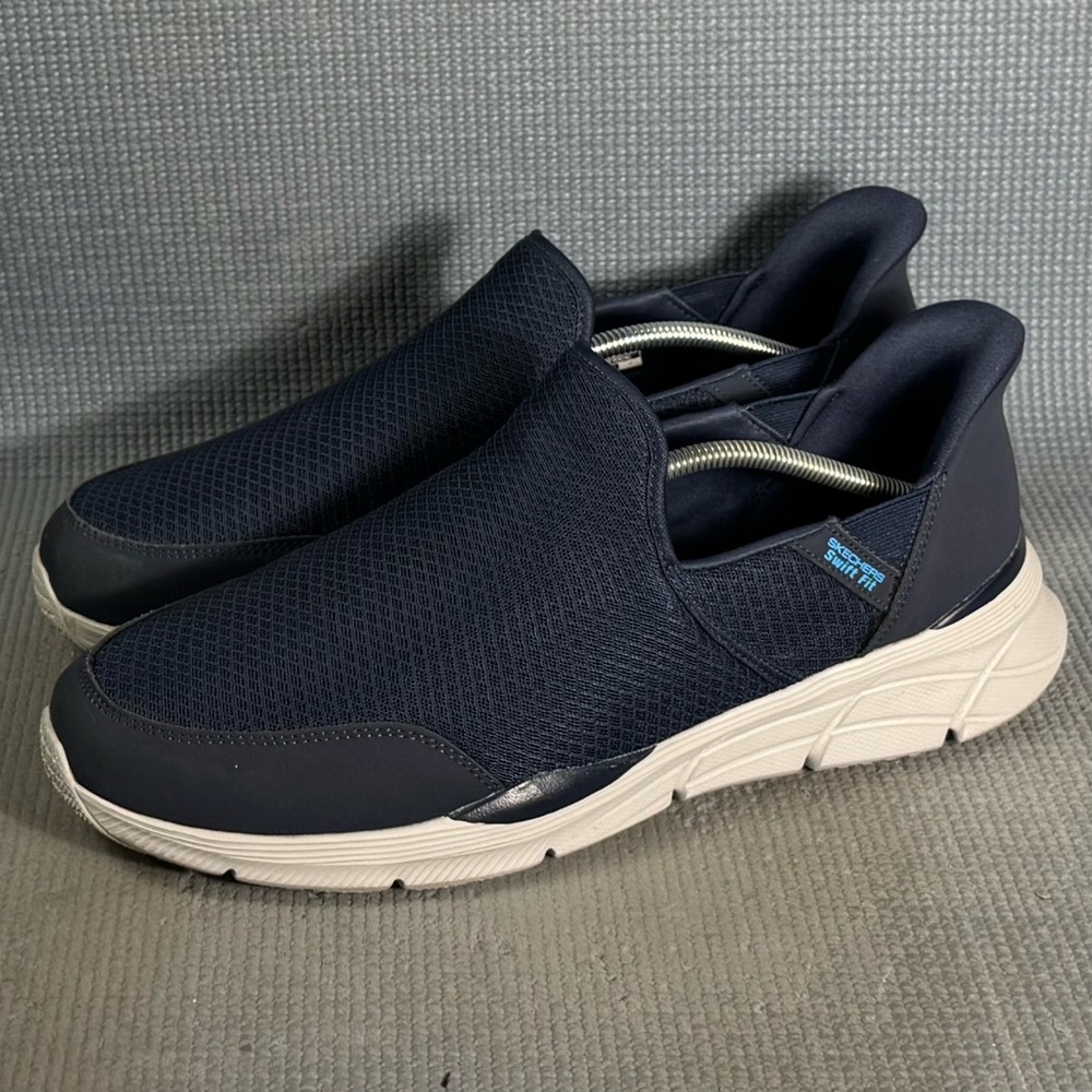 Skechers Men's Hands Free Swift Fit Memory Form Navy Shoes SN 16997 Size 13